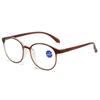 Ready to Ship Cheap Plastic Round Frame Anti Blue Light Reading Glasses 2026