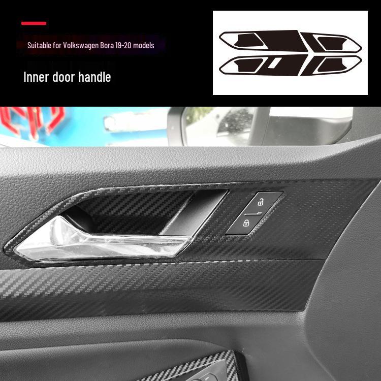 Carbon Fiber Center Console Door Anti-Scratch Sticker for Bora Viloran (2016-2021)