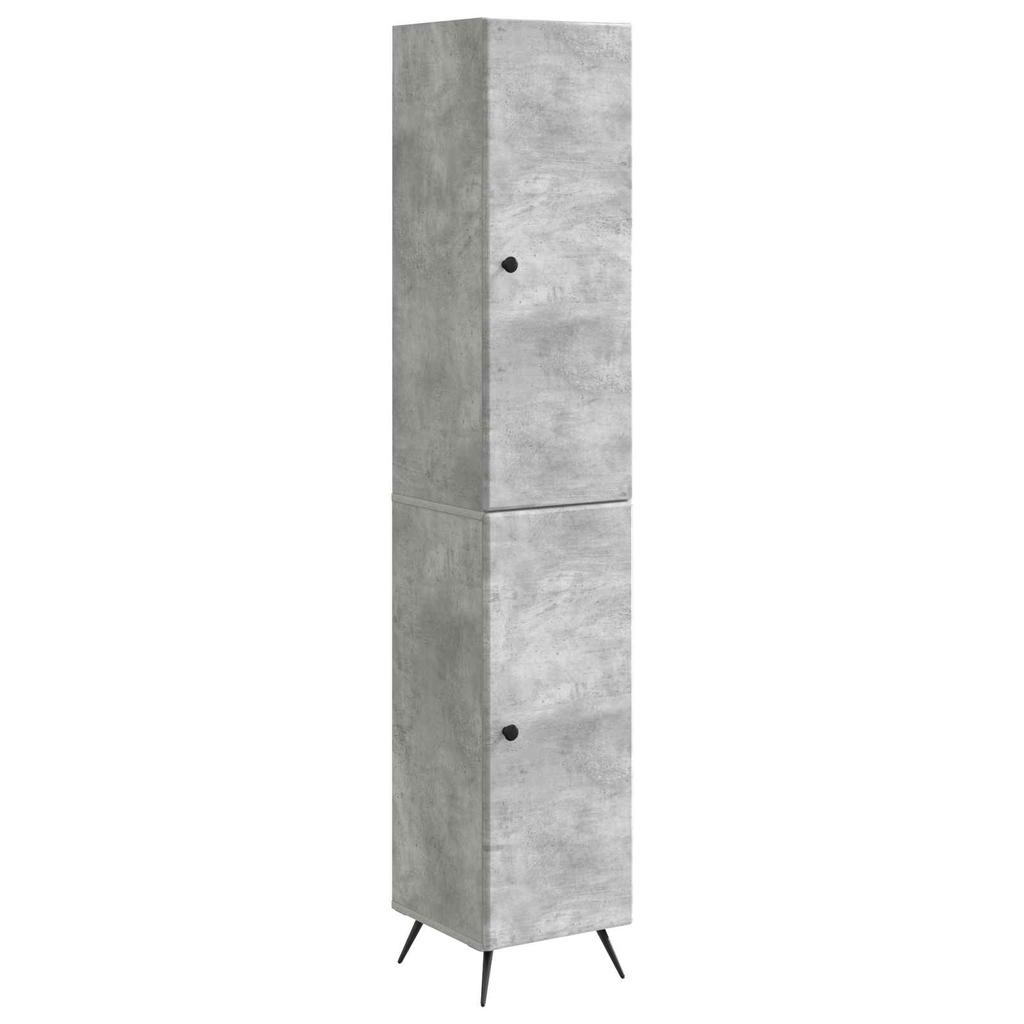 Cabinet Set 2 pcs Concrete Grey Particleboard