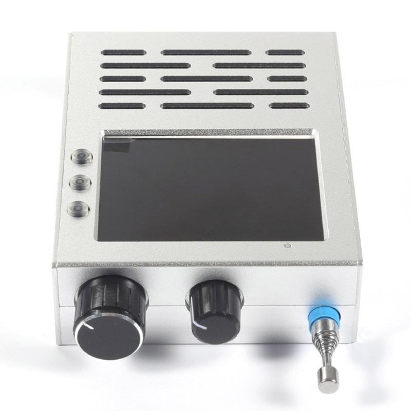 Full Bands Wireless Portable TEF6686 Radio Receiver LCD Display with Rechargeable Battery & Metal Case for Household