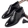 Carved Brock Leather Shoes Men's British Leather Business Dress Casual Shoes Men's Lace-Up Derby Shoes