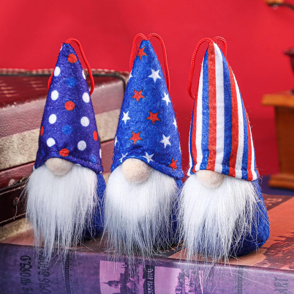 Day Independence Colorful Plush Hanging Doll For Festive Decorations Gifts And