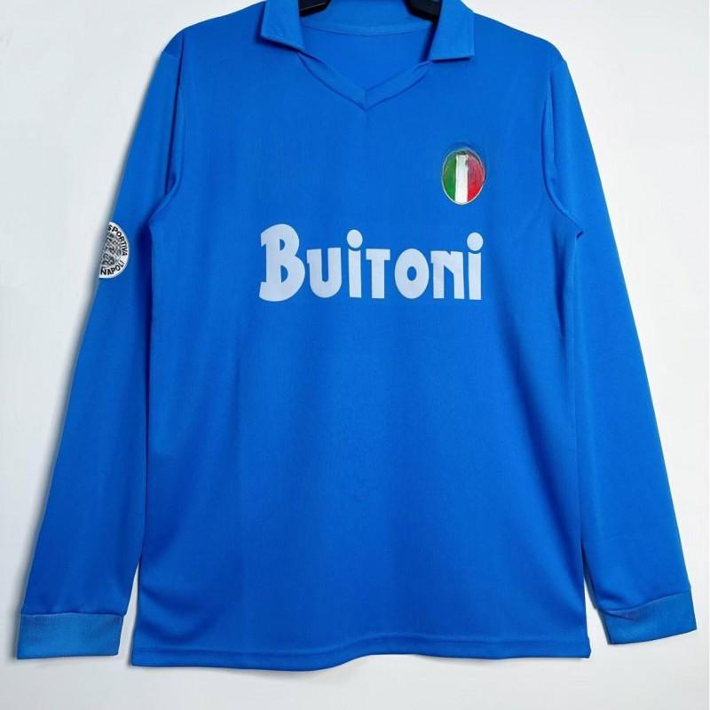 Vintage fotbalový dres Neapol Retro kolekce Vysoce kvalitní sběratelský sportovní dres