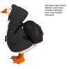 Mini Goose Hoodie with Backpack 7 Inch Desk Goose Outfit Mini Porch Goose Costume Magnetic Goose Statue Key Holder Clothes