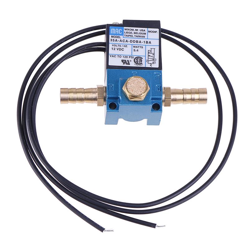 1Sada solenoidového ventilu Mac 1/8'' 35A-Aca-Ddba-1Ba s mosazným tlumičem Dc12V