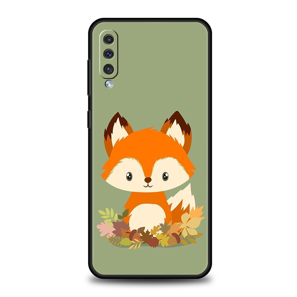 leaves fall fox pumpkin Halloween Case For Samsung A54 A52 A14 A50 A70 A30 A40 A20S A20E A02S A12 A22 A34 A42 A32 5G A04s Cover