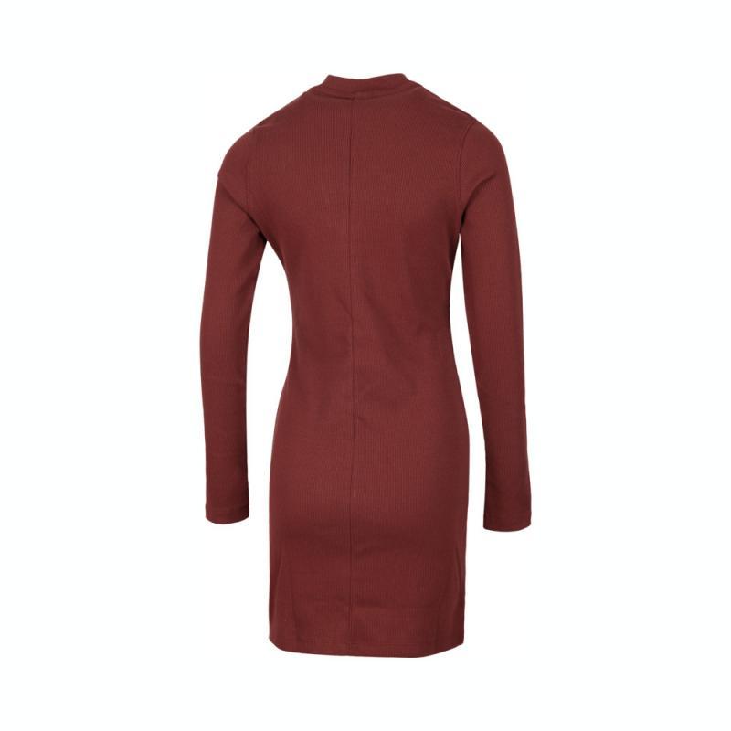 Jordan As W J Ls Knit Dress Fashion Comfortable Soft Skin-Friendly Long Sleeve Dress Women dress Red HF9478231