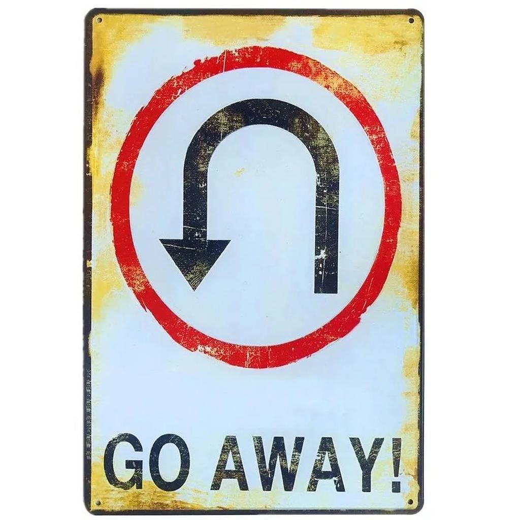 Warning Metal Tin Signs Keep Out Wall Decoration Plaque Vintage Art Poster Iron Painting for Man Cave Home Cafe Garden Club Bar