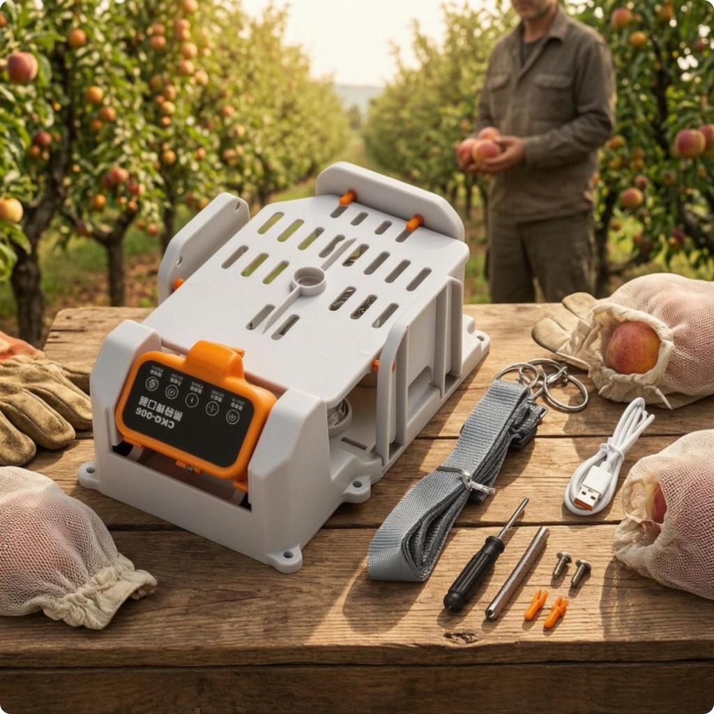 Fruit Bag Mouth Opener Adjustable with Strap Hands for Orchard Owners, Packing Stations,
