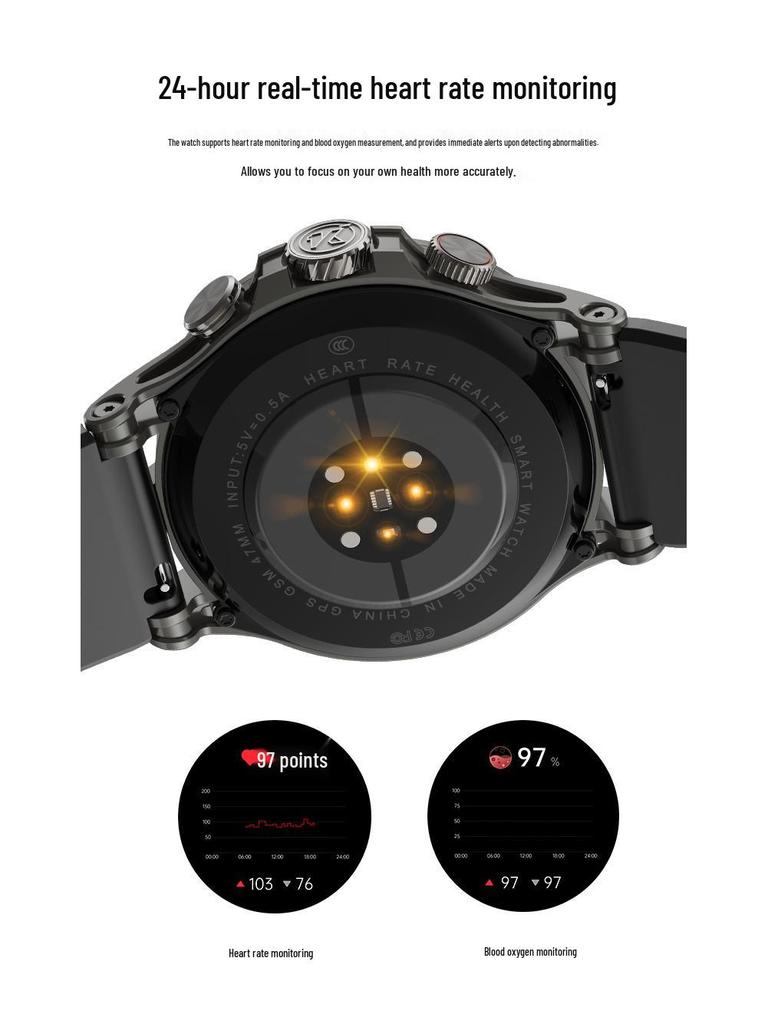 5G Smartwatch with Rotating Camera, Video Playback, Game Support, and Q85C Positioning