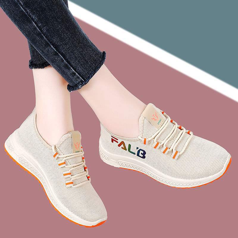 ****** and Autumn old ******* cloth shoes women's non-slip s**t-soled breathable middle-aged mother sports shoes light walking shoes