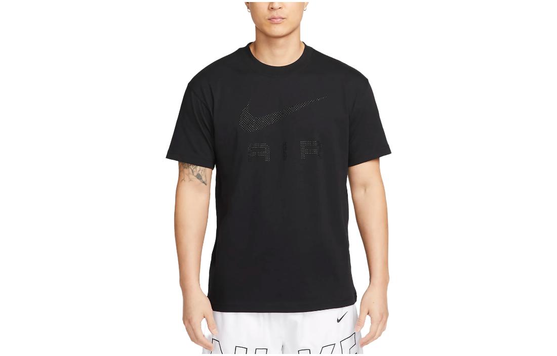 

Nike T Shirts Men s Black Crew Neck Moderate Straight Fit DZ2887-010 L