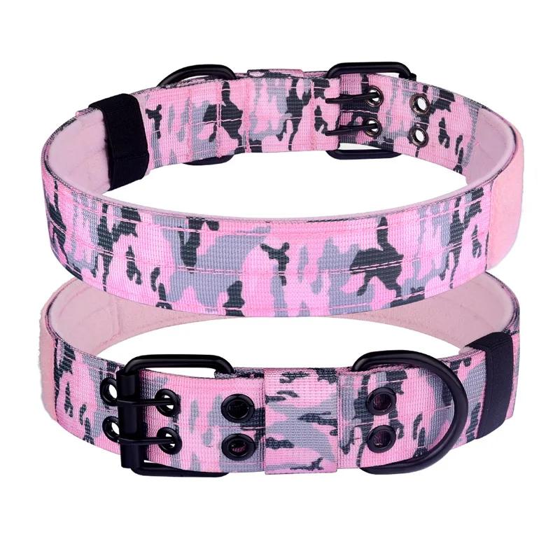 Outdoor Pet Supplies Tactical CollarBreathable Adjustable Nylon Webbing Buckle Training Walking Collars Pet Dog Collar Necklace