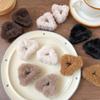 Lambhair Small Bear Ear Hair Claw Small Size Mini Cat Ear Hairgrip Plush Cat Ear Hair Clip  Daily