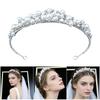 Elegant Pearls Bridal Headpiece Pearls Texture Adjustable Hairband Delicate Details Suitable for Enhances Any Hairstyle