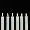 3/4/5 Pieces 7 Inch Warm White Short Smokeless Decorative LED Taper Candles,Realistic Battery Powered Christmas Candlesticks