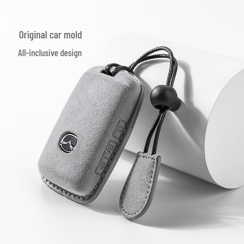 Suede Key Case for Mazda 3, CX-4/5, Atenza, CX-30