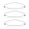 3Pcs Single Coil Pickup Surround Plate Mounting Ring Electric Guitar Accessories