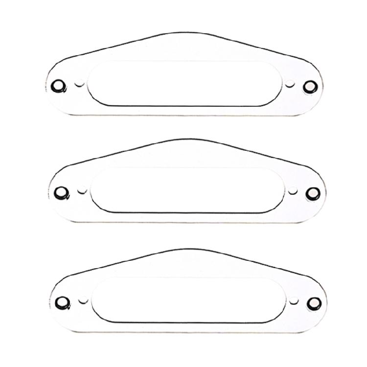 3Pcs Single Coil Pickup Surround Plate Mounting Ring Electric Guitar Accessories
