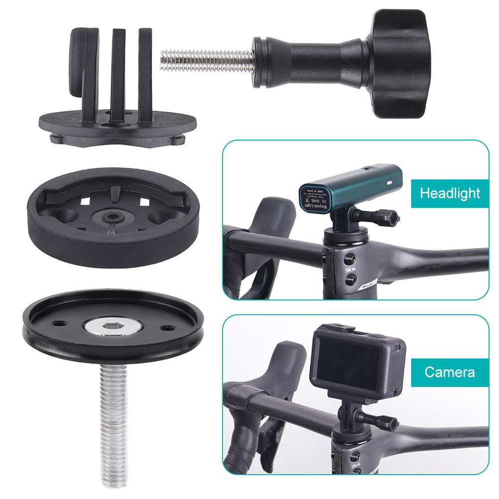 Bicycle Camera Mount Waterproof Bicycle Speedometer Mount Multifunctional Cycling Headlight Bracket for Outdoor Sports
