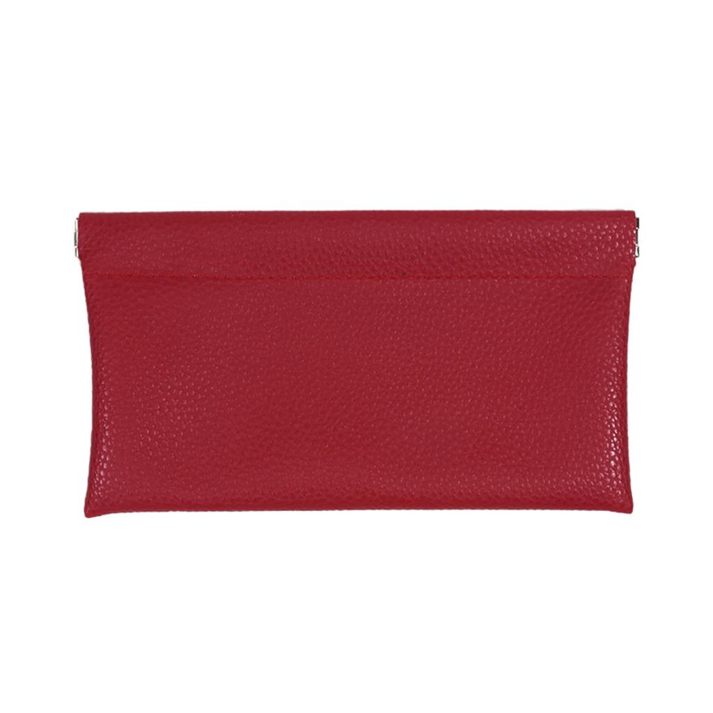 Automatic Closed Leather Wallet  Ultra-thin Portable Storage Bag Makeup Pouch  Phone Pouch  Multiple Colors