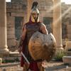 Medieval Troy Trojan Shield and Achilles Helmet, Spartan Greek Warrior Costume, Handmade Cosplay Roleplay Historical Replica Armor