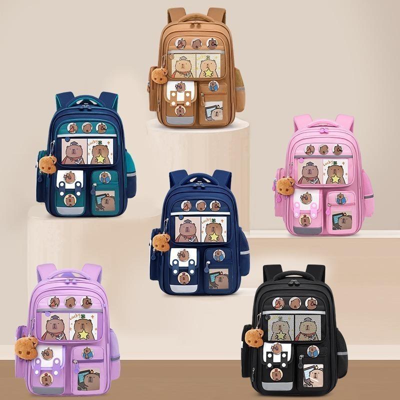 Kuromi Kids' School Backpack: Large Capacity, Spine Protection, Ages 6-12, Grades 1-6