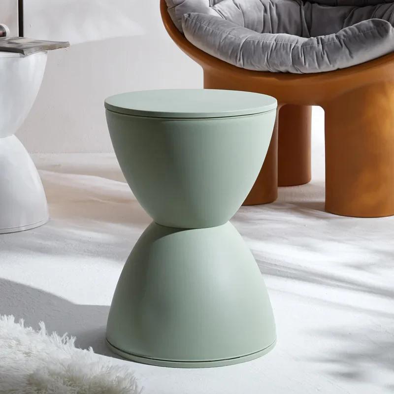 Nordic Style Footstool Creative Change Shoe Round Tea Table Multi-color Thickened Fashion Thickened Plastic Round Stool