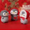 Felt Toy Penguin Wool Needle Felt Kit Beginner Material Kit Unfinished Felt Kit Penguin Cartoon Toy