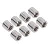 50Pcs Coupling Nut Round Rod Connector 304 Stainless Steel Female Thread M6x1.0 10 L11mm