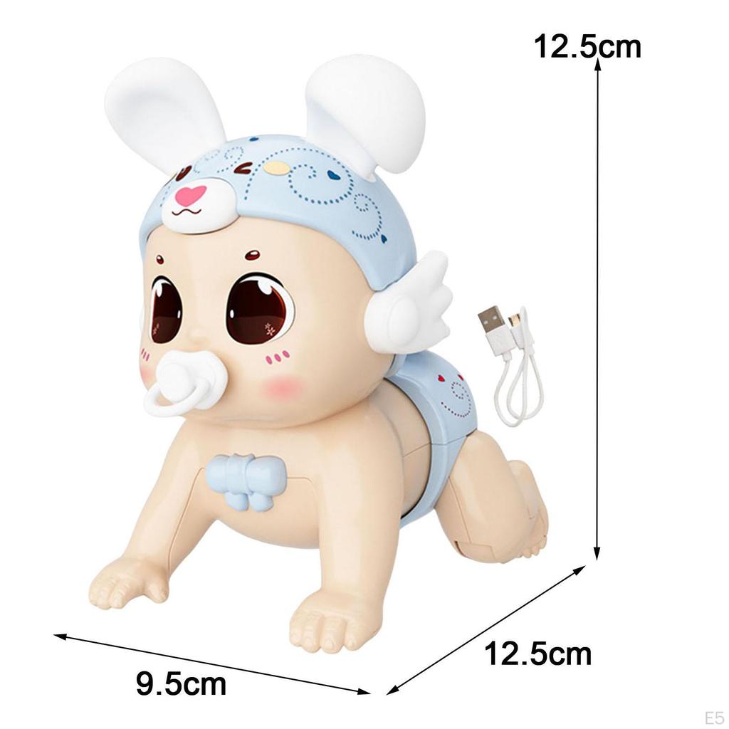 Baby Crawling Toy Children Sound Early Education Development Creative Light up Animal with