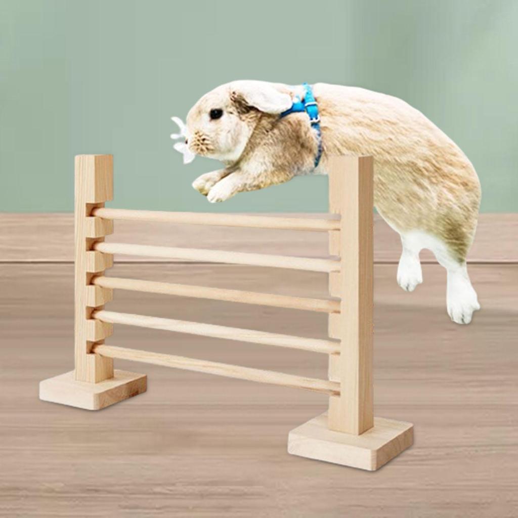 Interactive Bunny Toy Jump Hurdle Bar for Pet Running