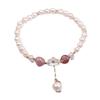 Special-shaped amethyst natural freshwater pearl bracelet Bangles Women Fashion Jewelry accessories Gift