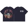 Japan Mount Fuji Sakura Graphic T Shirts Harajuku Anime Style Short Sleeve Tshirts Unisex Unisex Casual Cotton Tshirt Streetwear
