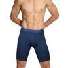 Mens Underpants Long Leg Boxer Shorts Seamless Trunks Antibacterial Fiber 4Pcs