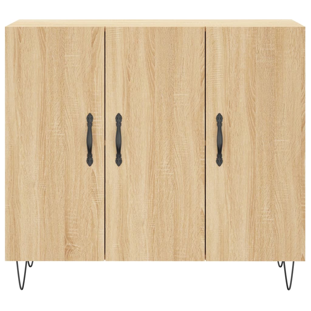 Sideboard Sonoma Oak 90 X 34 X 80 Cm Particleboard