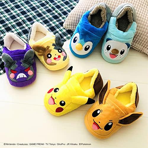 MORIPiLO Women's Slippers, Pokémon Pikachu and Eevee, 23.0~25.0 cm E