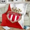 Monaco Football Club Printed Throws Blanket Soft Flannel Blankets for Couch Bed Gifts for Men Women Picnic Blanket Christmas Gifts