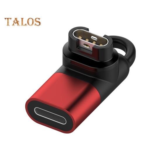 

Конвертер для зарядки смарт-часов, простой в использовании, универсальный, небольшой, портативный, дизайн, адаптер для зарядки часов GarminFenix 7/7X/6S/6X красный