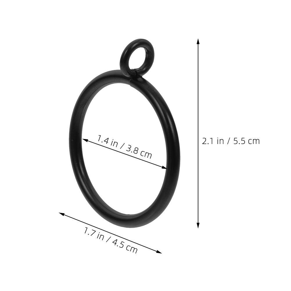10Pcs Eyelet Curtain Rings Thick Metal Heavy-Duty Drapery Rings for Roman Shades Sliding Window Treatments Bathroom Shower