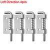 Spring Loaded Door Bolt Latch Stainless Steel Flat Pin Security Door Spring Bolt Latches Cabinet Hardware Distribution Box Lock