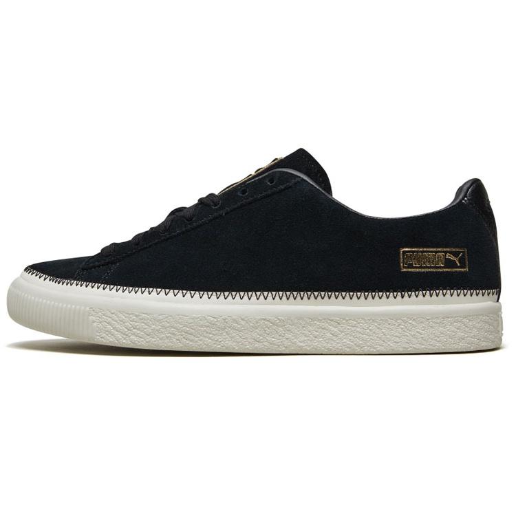 PUMA Suede Trim Retro Low Tops Casual Skateboarding Shoes Unisex Black Men s 369639-01 EU 37