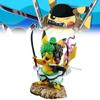 Piece One Roronoa Zoro Pikachu Action Figures Model Toy Desktop Decoration Gift