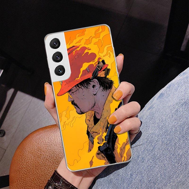 Firemen Hero Flame Phnoe Case for Samsung Galaxy S26 S25 Edge S23 S24 Ultra S22 Plus S21 S20 FE Unique Cover Soft Coque Galaxy S