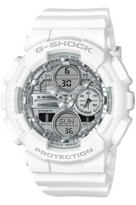 Casio Wykonany z biomasy Biały Zegarek G-Shock, Plastik, GMA-S140VA-7AJF, Damski,