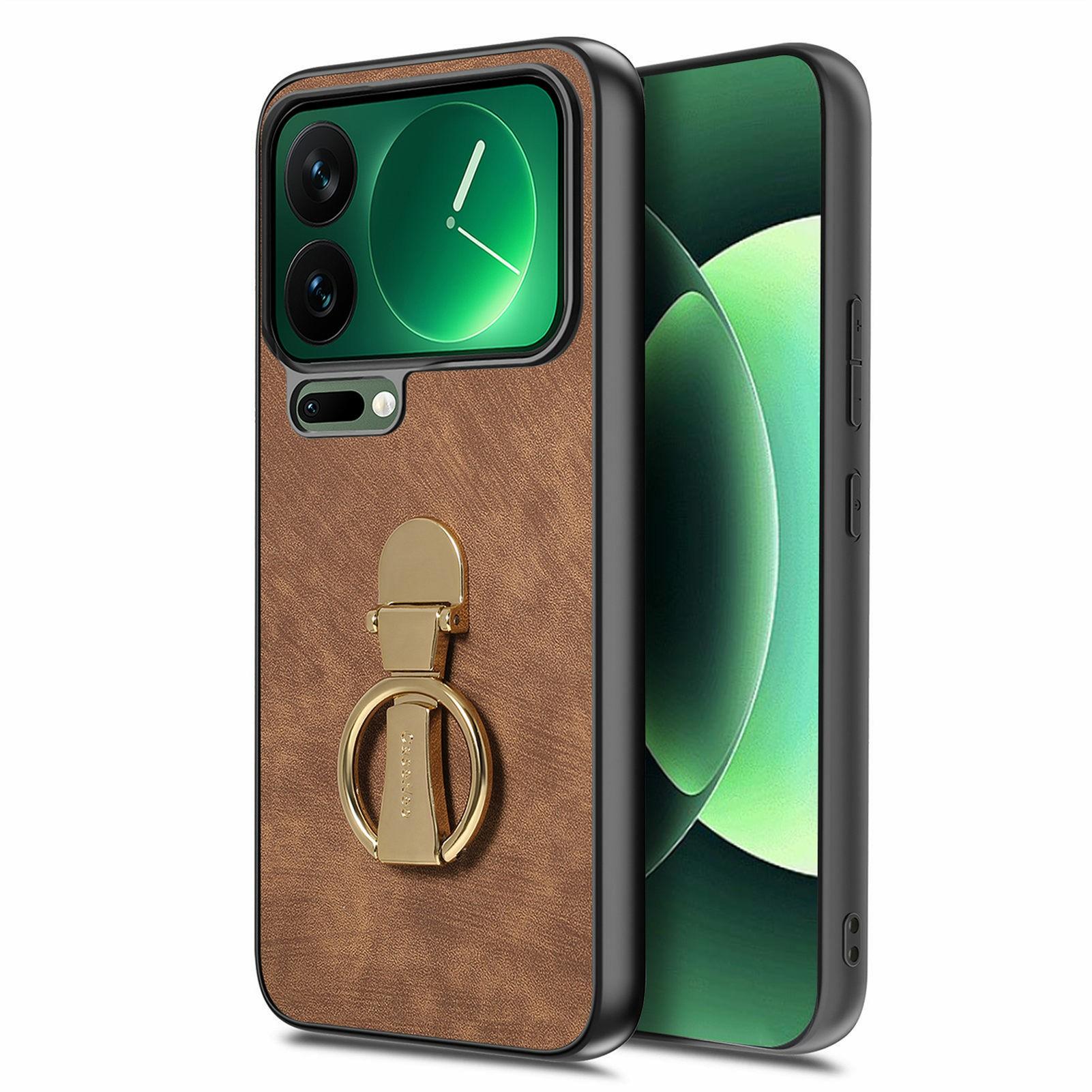 

CASENEO D22 For Xiaomi 17 Pro Max Case Folding Kickstand Retro Leather Back Phone Cover