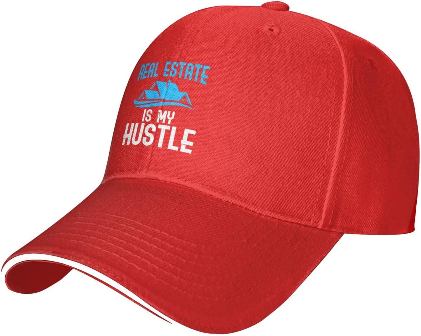 

Real Estate Is My Hustle Baseball Cap Adult Unisex Adjustable Hat for Unisex Women One Size