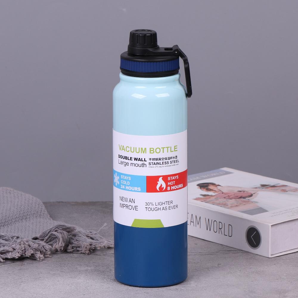 800ML 1000ML Outdoor Thermos Waterkoker Waterfles met Thee Filter 304 Roestvrij Staal Thermische Beker Lekvrije Fles Sport