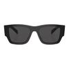 Prada Fashion High-End Triangle Logo Design Acetate Square Sunglasses Unisex Sunglasses Black PR-10ZSF-1AB5S0-55-19