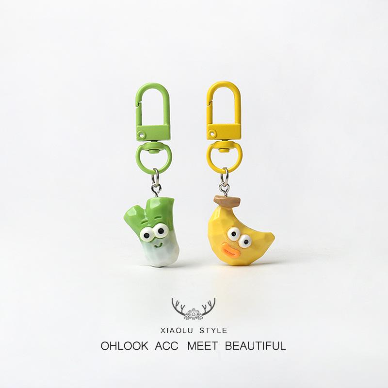 Adorable Mini Fruit Keychain Pendant - Cute, Funny Bag Charm Accessory